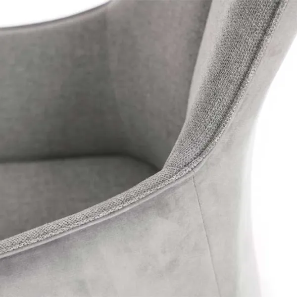 Fotoliu de birou DecoPrim Queen Catifea/ Gray photo 6 Fotoliu de birou DecoPrim Queen Catifea/ Gray photo 6