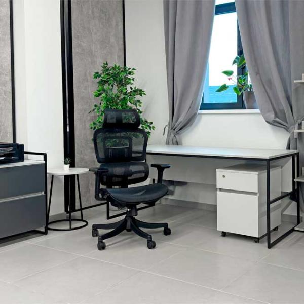 Офисное кресло DecoPrim Ember Акриловая сетка/ Черный photo 4