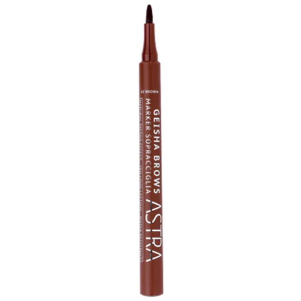 Маркер для бровей Astra Geisha Brows Коричневый photo 2 Маркер для бровей Astra Geisha Brows Коричневый photo 2