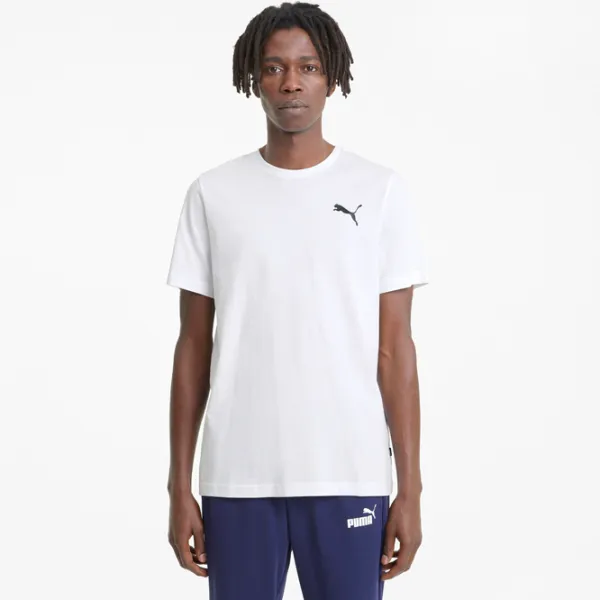 Tricou pentru bărbați Puma Ess Small Logo Tee 100% bumbac/ White photo 3