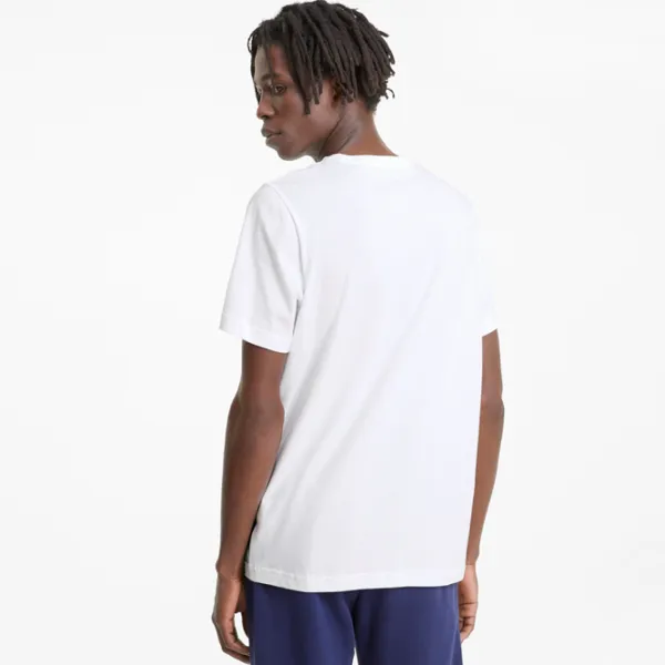 Tricou pentru bărbați Puma Ess Small Logo Tee 100% bumbac/ White photo 4