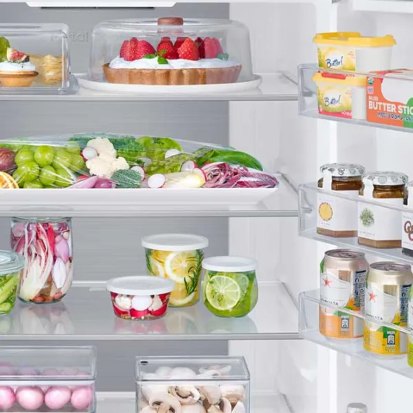 Frigider Samsung RB53DG703ES9UA cu congelator jos 492 l / 203 cm / Inox photo 8