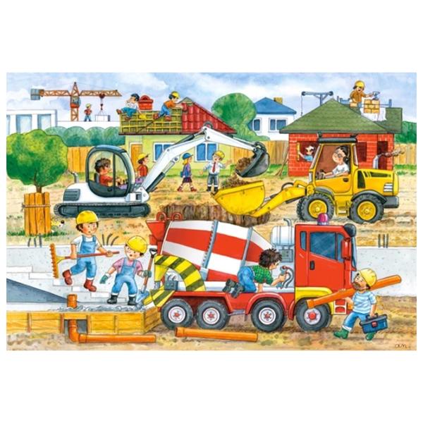 Пазл 2D Castorland Maxi 40 Construction Site 4+/ Количество деталей: 40 photo 2