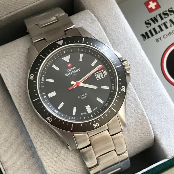Ceas de mână pentru bărbați Swiss Military SM34082.03 Cuarț/ 42 mm photo 4