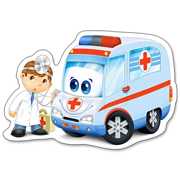 Set de puzzle-uri Castorland Rescue Services 4+/ Numărul de piese: 22 photo 4