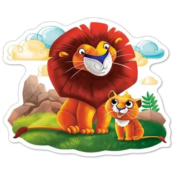 Set de puzzle-uri Castorland Animals of Africa 3+/ Numărul de piese: 22 photo 2