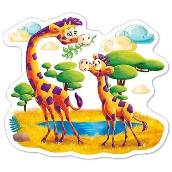Set de puzzle-uri Castorland Animals of Africa 3+/ Numărul de piese: 22 photo 4