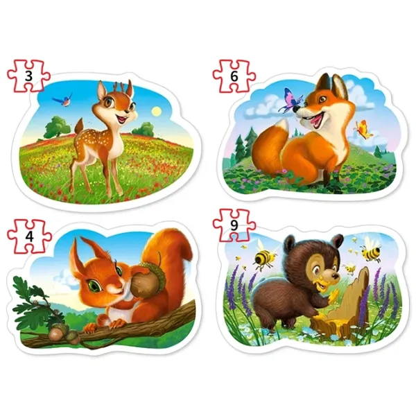 Set de puzzle-uri Castorland Animals of Africa 3+/ Numărul de piese: 22 photo 2