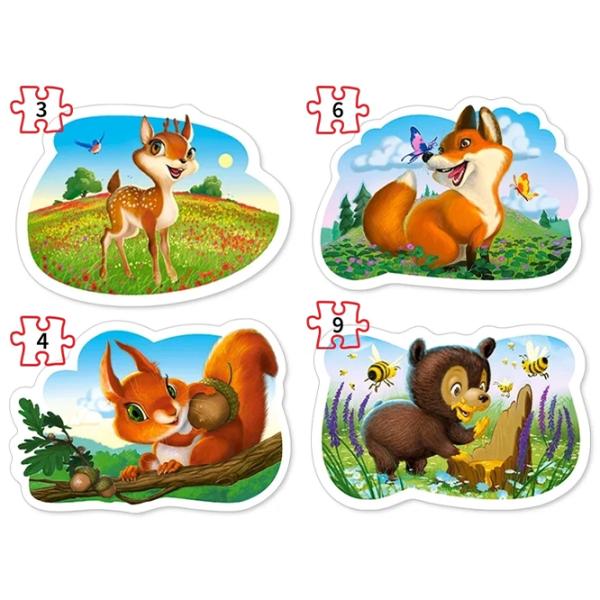 Set de puzzle-uri Castorland Animals of Africa 3+/ Numărul de piese: 22 photo 2