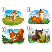 Set de puzzle-uri Castorland Animals of Africa 3+/ Numărul de piese: 22 photo 2