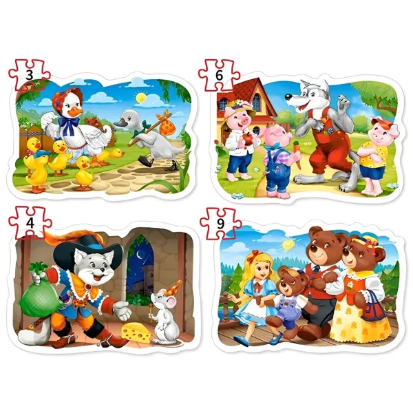 Set de puzzle-uri Castorland Classic Fairy Tales 3+/ Numărul de piese: 22 photo 2