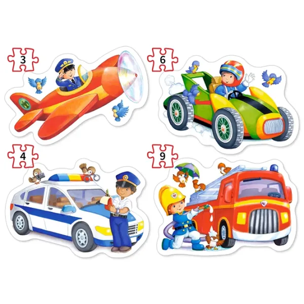 Set de puzzle-uri Castorland Exciting Jobs 3+/ Numărul de piese: 22 photo 2