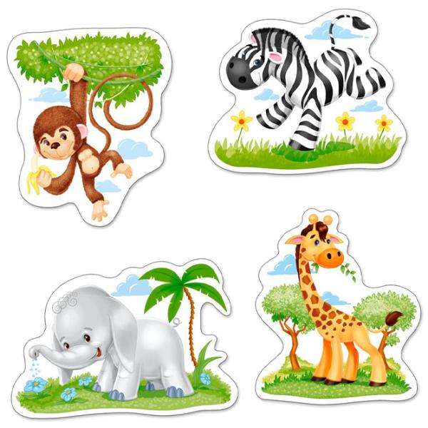 Set de puzzle-uri Castorland African Animals 3+/ Numărul de piese: 22 photo 2