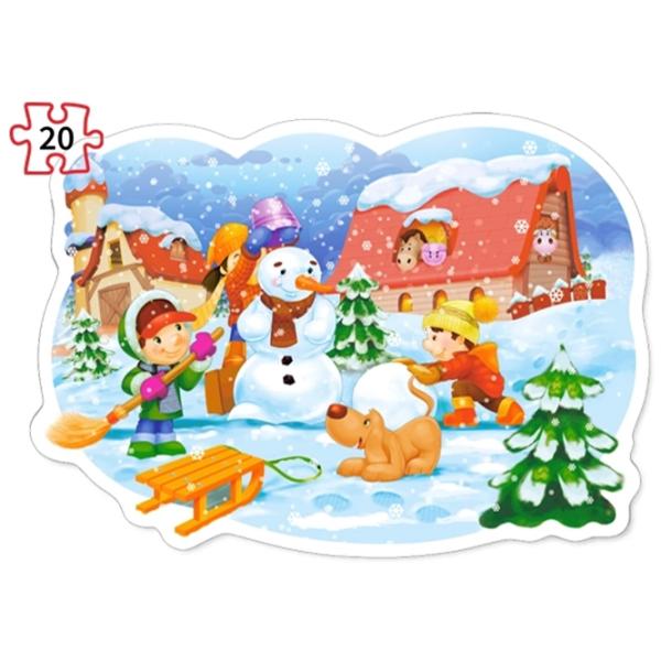 Set de puzzle-uri Castorland Four Seasons 4+/ Numărul de piese: 55 photo 5
