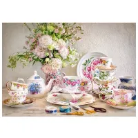 Пазл 2D Castorland 500 Still Life with Porcelain and Flowers 9+/ Количество деталей: 500 photo 2