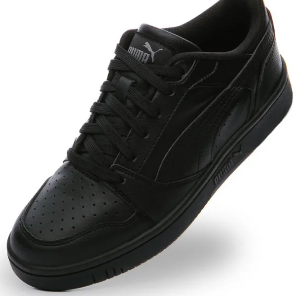 Ghete pentru băieți Puma Rebound V6 Lo Jr Demisezon/ Black photo 3