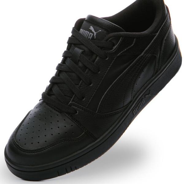 Ghete pentru băieți Puma Rebound V6 Lo Jr Demisezon/ Black photo 3