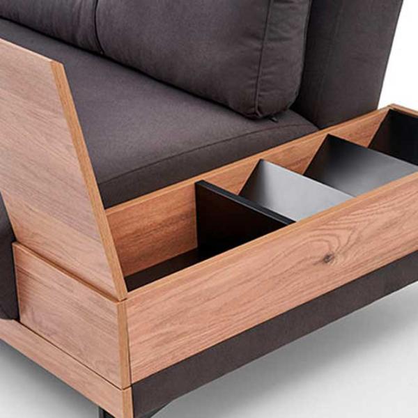 Диван Dogtas Solid (3120014012) Вельвет/ Серый photo 7