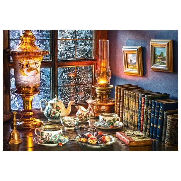 Puzzle 2D Castorland 1000 Afternoon Tea 9+/ Numărul de piese: 1000 photo 2