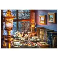 Puzzle 2D Castorland 1000 Afternoon Tea 9+/ Numărul de piese: 1000 photo 2