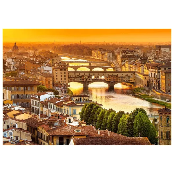 Пазл 2D Castorland 1000 Bridges of Florence 9+/ Количество деталей: 1000 photo 2