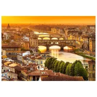 Puzzle 2D Castorland 1000 Bridges of Florence 9+/ Numărul de piese: 1000 photo 2