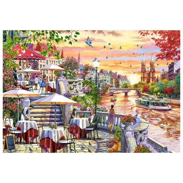 Пазл 2D Castorland 1000 Romantic City Sunset 9+/ Количество деталей: 1000 photo 2