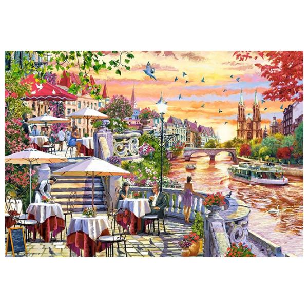 Пазл 2D Castorland 1000 Romantic City Sunset 9+/ Количество деталей: 1000 photo 2