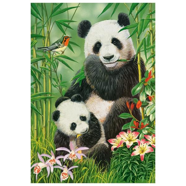 Puzzle 2D Castorland 1000 Panda Brunch 9+/ Numărul de piese: 1000 photo 2