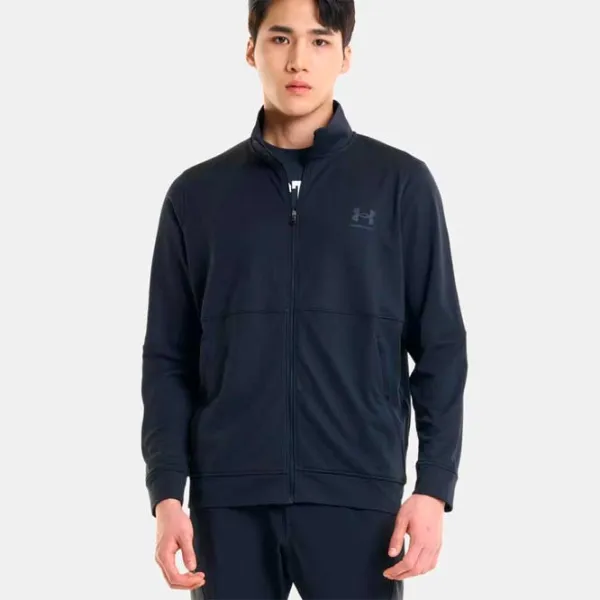 Jachetă pentru bărbați Under Armour UA PIQUE TRACK Black photo 2 Jachetă pentru bărbați Under Armour UA PIQUE TRACK Black photo 2