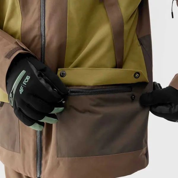 Ветровка для мужчин 4F 4FAW23TTJAM315-81S Демисезонная/ Коричневый photo 4 Ветровка для мужчин 4F 4FAW23TTJAM315-81S Демисезонная/ Коричневый photo 4