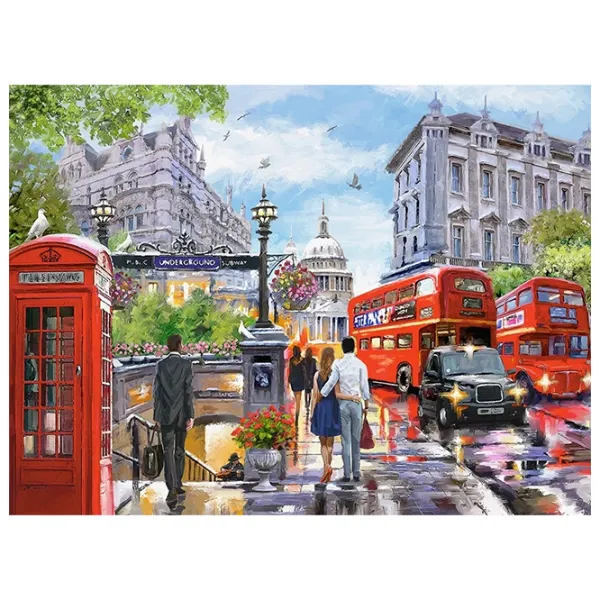 Puzzle 2D Castorland 2000 Spring in London 9+/ Numărul de piese: 2000 photo 2