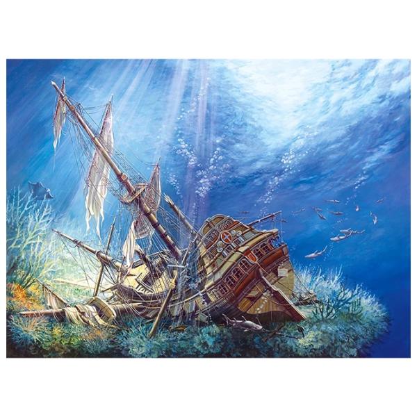 Puzzle 2D Castorland 2000 Sunk Galleon 9+/ Numărul de piese: 2000 photo 2
