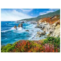 Puzzle 2D Castorland 2000 Big Sur Coastline, California, USA 9+/ Numărul de piese: 2000 photo 2