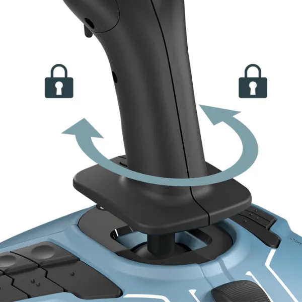 Joystick Thrustmaster TCA Officer Pack Airbus Edition Cu fir/ 33 buttons/ Blue photo 4