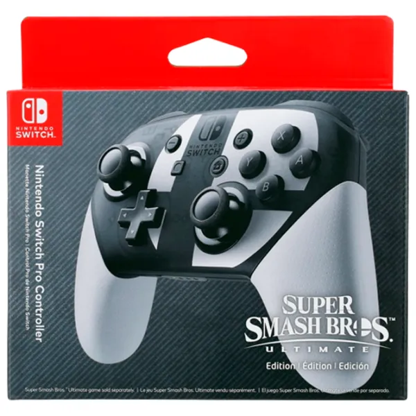 Геймпад Nintendo Pro Controller Super Smash Bros. Ultimate Edition Беспроводные/ buttons/ Black photo 3