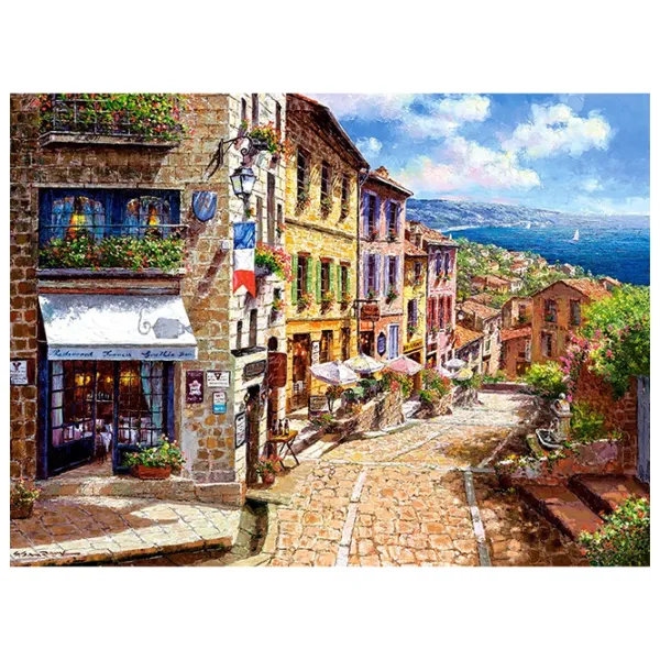 Puzzle 2D Castorland 3000 Afternoon in Nice 9+/ Numărul de piese: 3000 photo 2