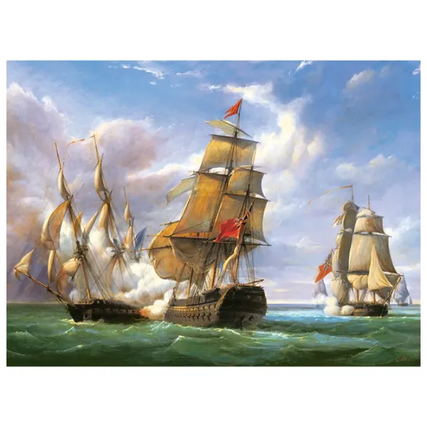 Puzzle 2D Castorland 3000 Sea Combat 9+/ Numărul de piese: 3000 photo 2