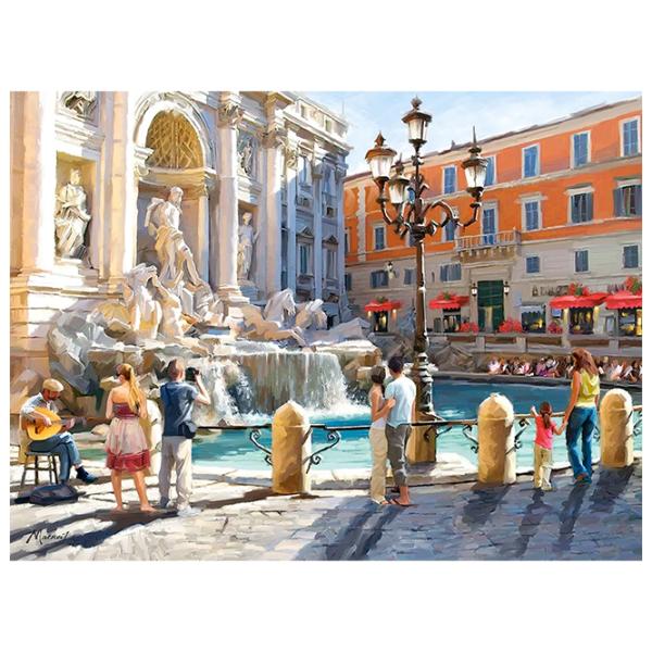 Puzzle 2D Castorland 3000 The Trevi Fountain 9+/ Numărul de piese: 3000 photo 2