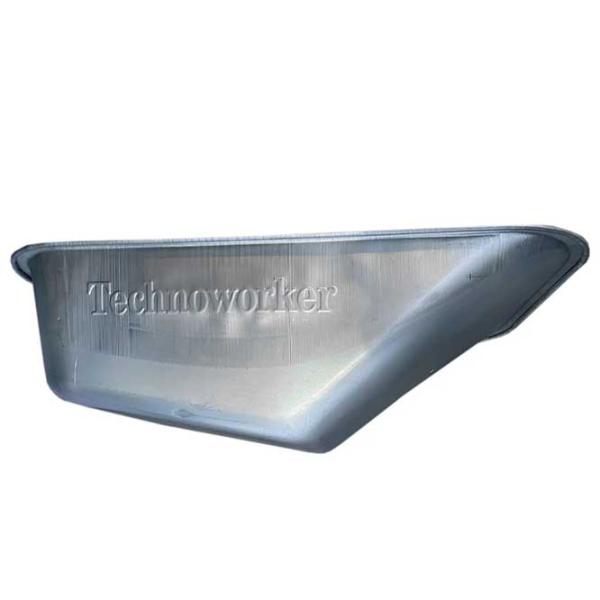 Container pentru roabă Clasică Technoworker VOR57649 85 l/ Silver photo 2