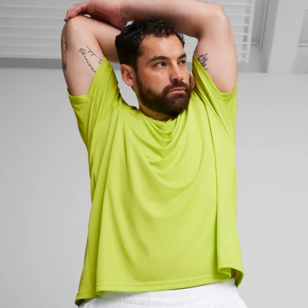 Футболка для мужчин Puma Performance Ss Tee M 100% полиэстер/ Lime Pow photo 4