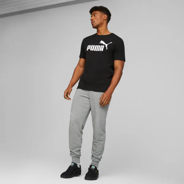 Tricou pentru bărbați Puma Ess Logo Tee 100% bumbac/ Black photo 5
