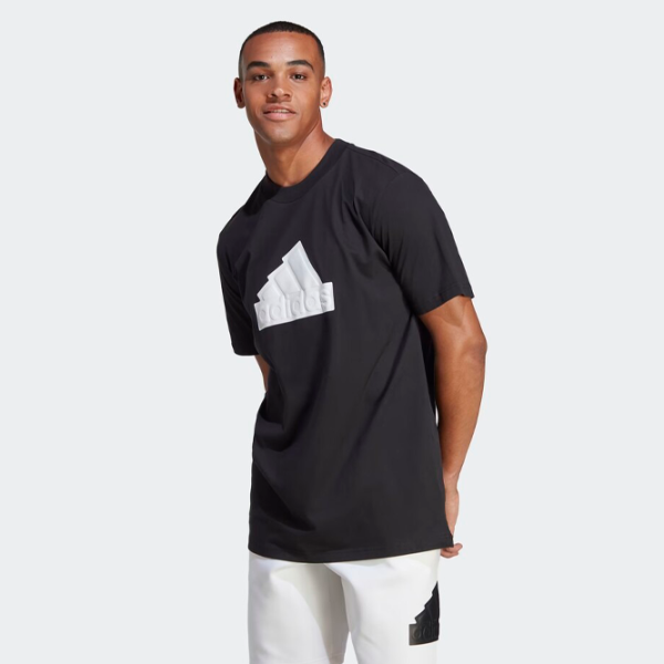 Tricou pentru bărbați Adidas M Fi Bos T 100% bumbac/ Black photo 2