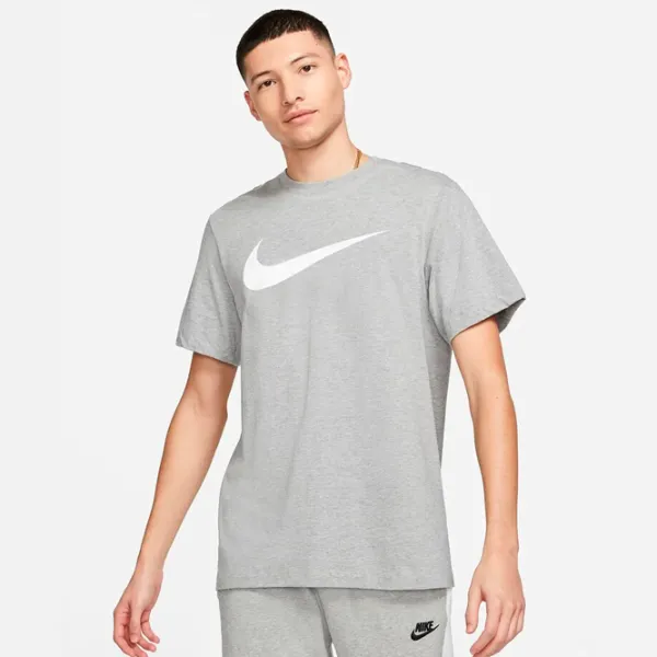 Tricou pentru bărbați Nike M Nsw Tee Icon Swoosh 100% bumbac/ Gray photo 2
