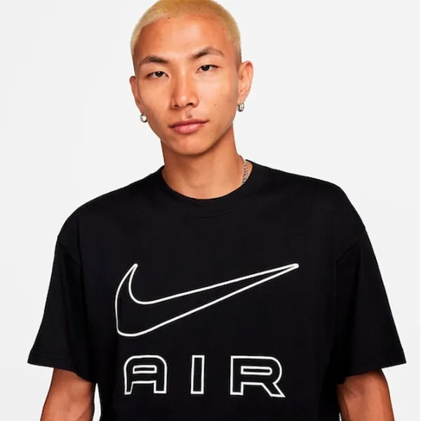 Футболка для мужчин Nike M Nsw Tee M90 Nike Air 100% хлопок/ Черный photo 2