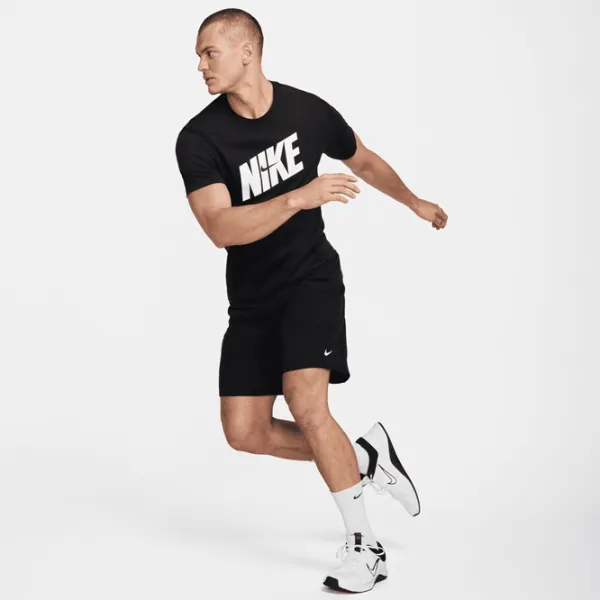 Tricou pentru bărbați Nike M Nk Df Tee Hbr Novelty 58% bumbac , 42% poliester/ Black photo 4