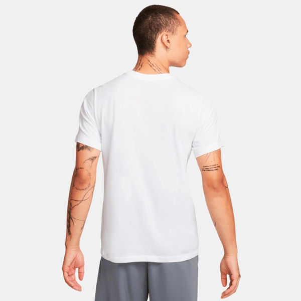 Tricou pentru bărbați Nike M Nk Df Tee Hbr Novelty 58% bumbac , 42% poliester/ White photo 3