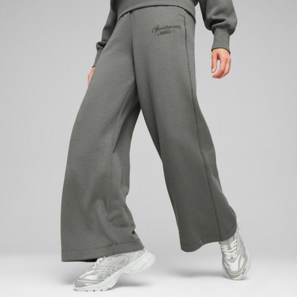 Pantaloni spotivi pentru femei Puma Classics+ Relaxed Sweatpants XS/ Mineral Gray photo 4