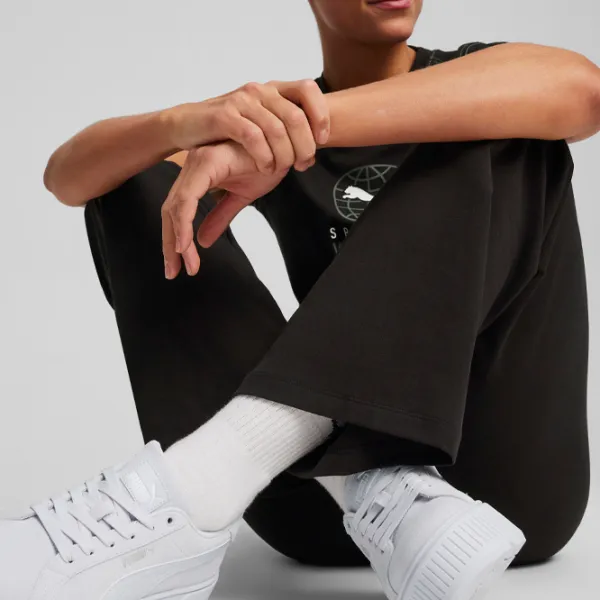 Спортивные штаны для женщин Puma Ess+ Straight Leggings S/ Черный photo 5