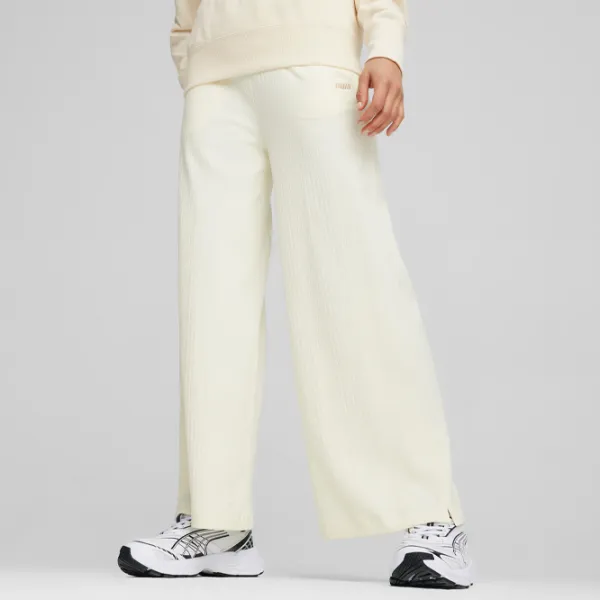 Спортивные штаны для женщин Puma Classics Ribbed Relaxed Pants XS/ Frosted Ivory photo 4